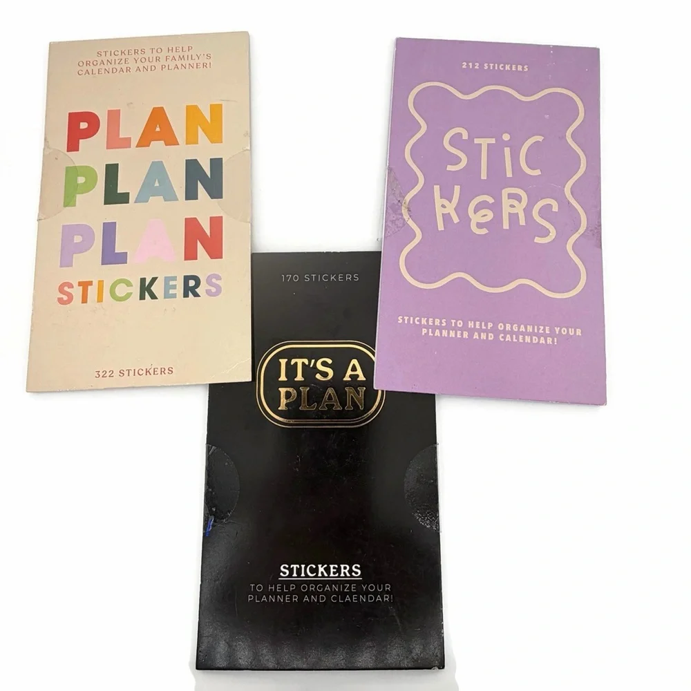 Planner Sticker Lot of 3 Packs - 700+ Stickers
